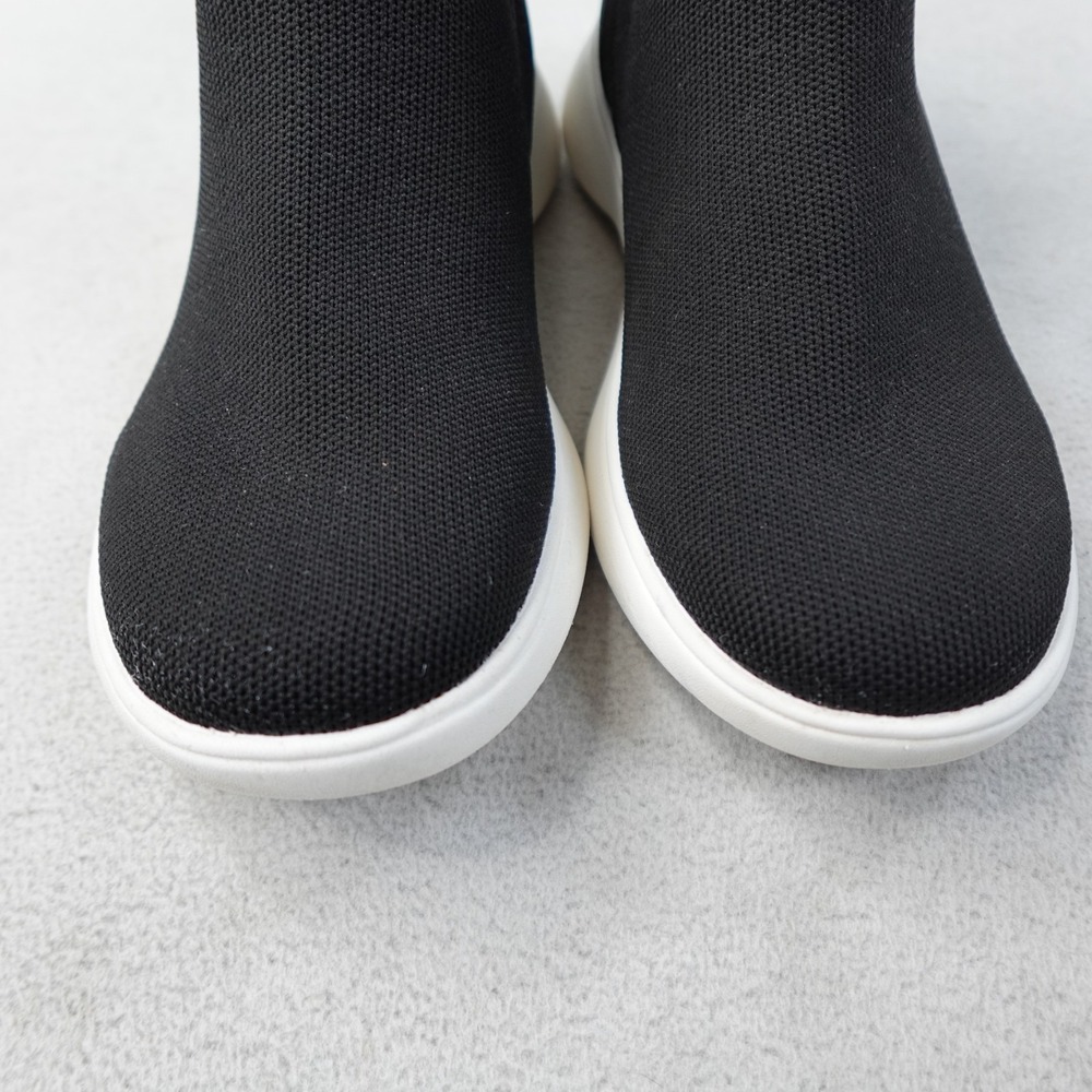 Vivaia Urban Sneaker Boots Womens US 8.5 EU 39 Black Knit Round Toe Slip On - Picture 3 of 12